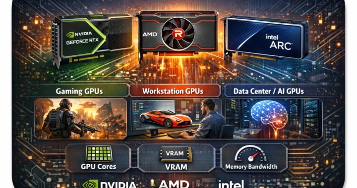 Major GPU Designers and their Flagship GPU Families Powering Modern Compute Workloads
